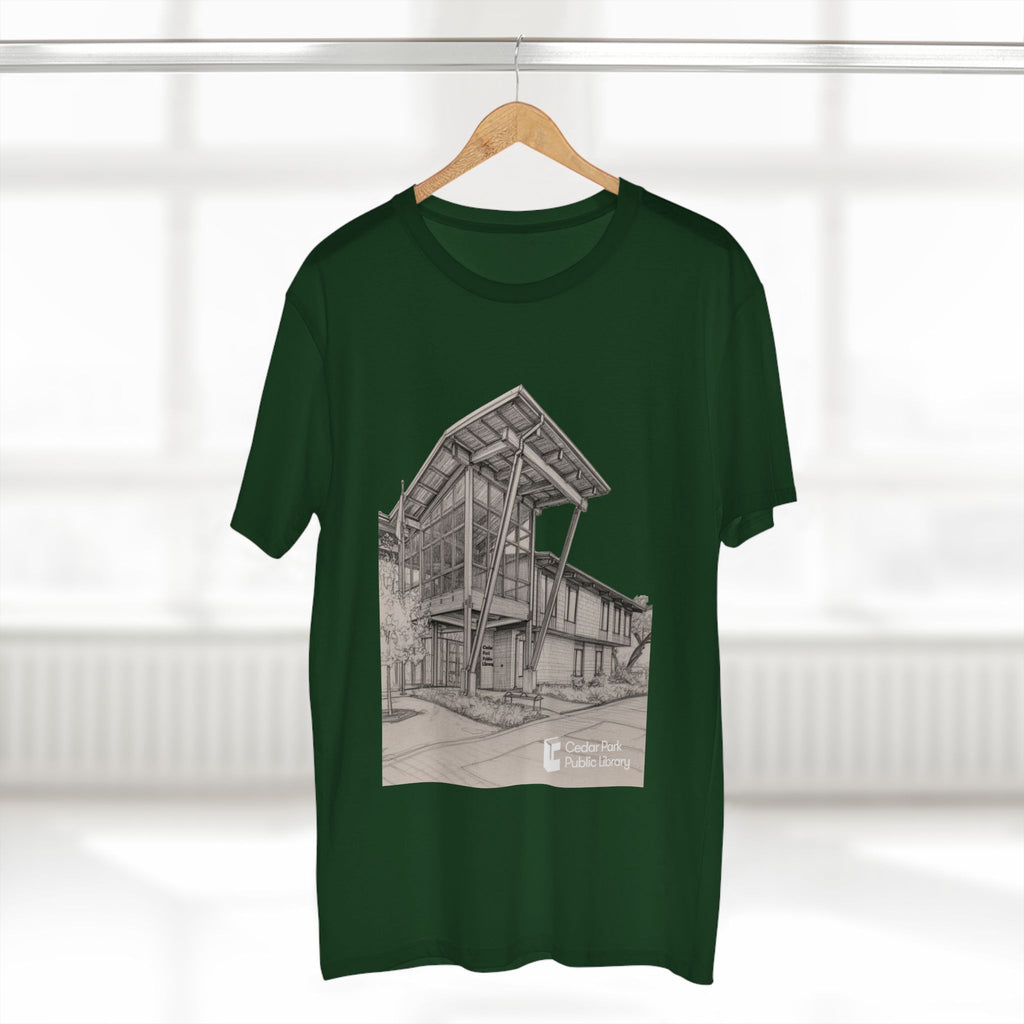 Cedar Park Library Architectural Sketch T-Shirt