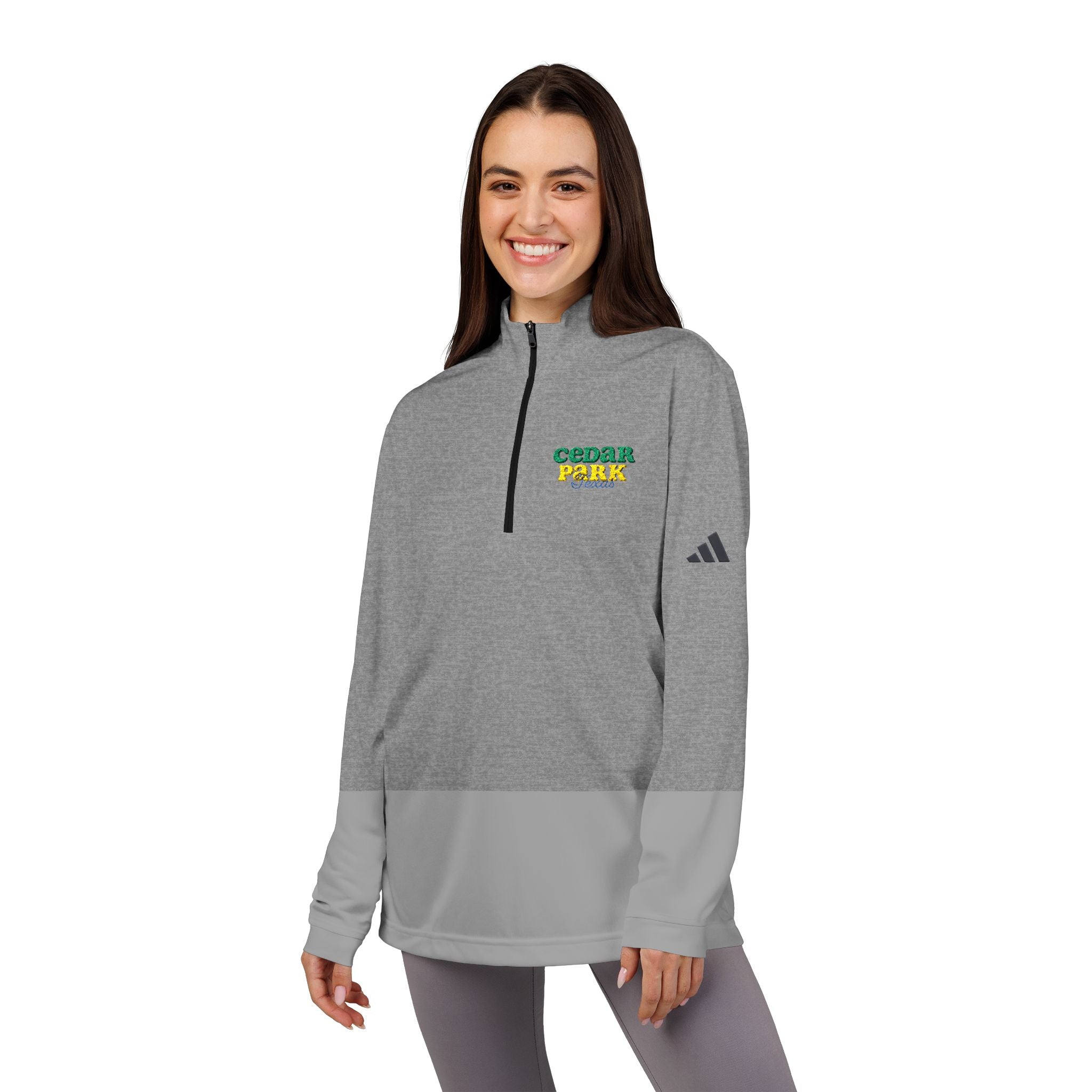 Cedar Park Embroidered Quarter Zip Pullover