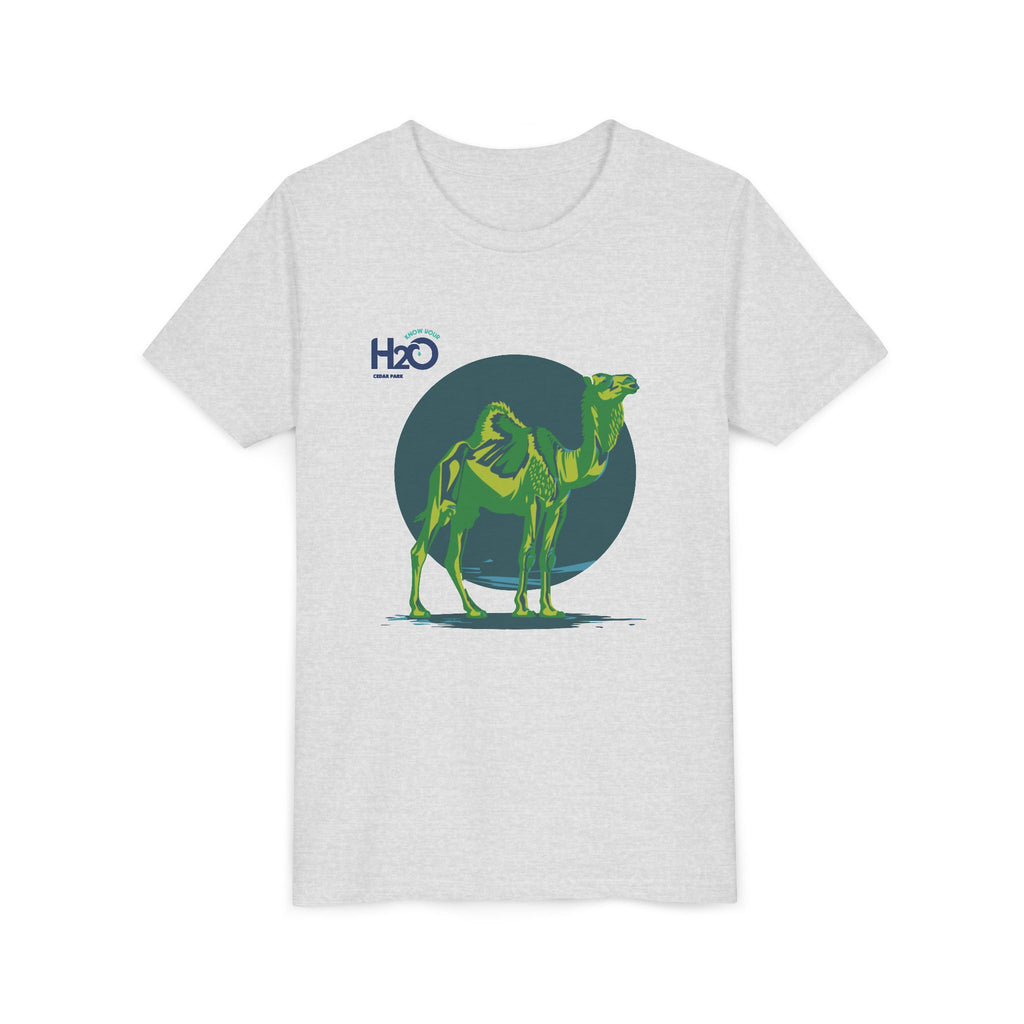 Know Your H2O Water Conservation Camel Mascot Youth Tee