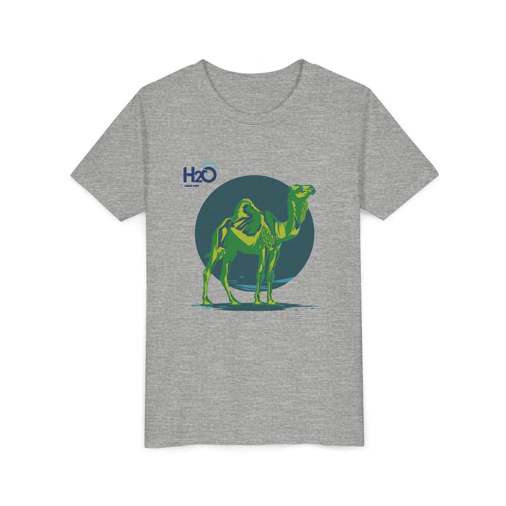 Know Your H2O Water Conservation Camel Mascot Youth Tee
