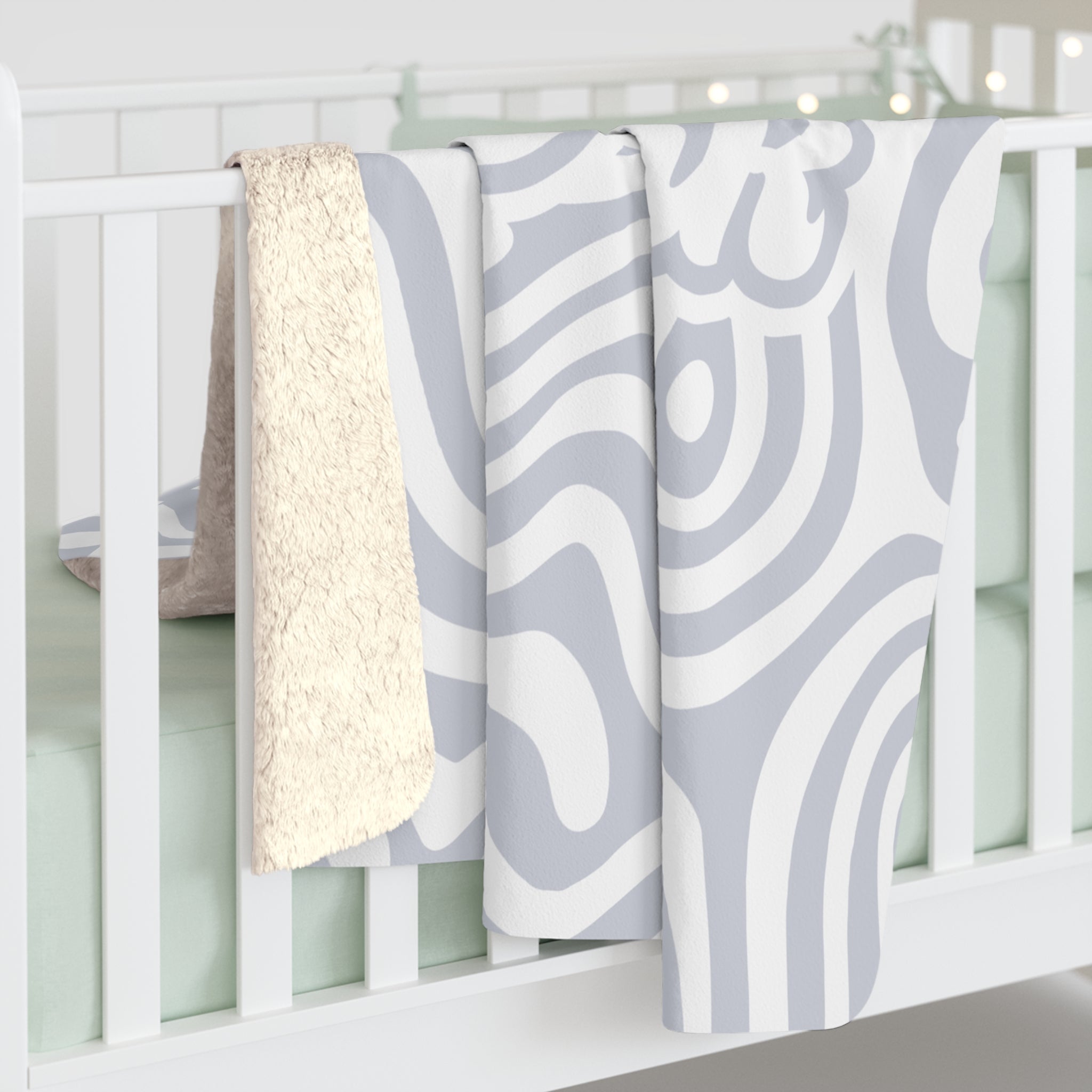 Cedar Park Sherpa Fleece Blanket - Muted Retro