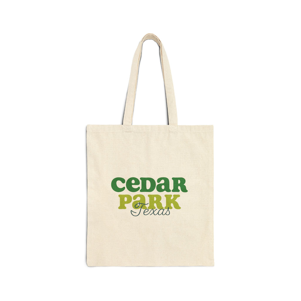 Cedar Park-themed Cotton Canvas Tote Bag