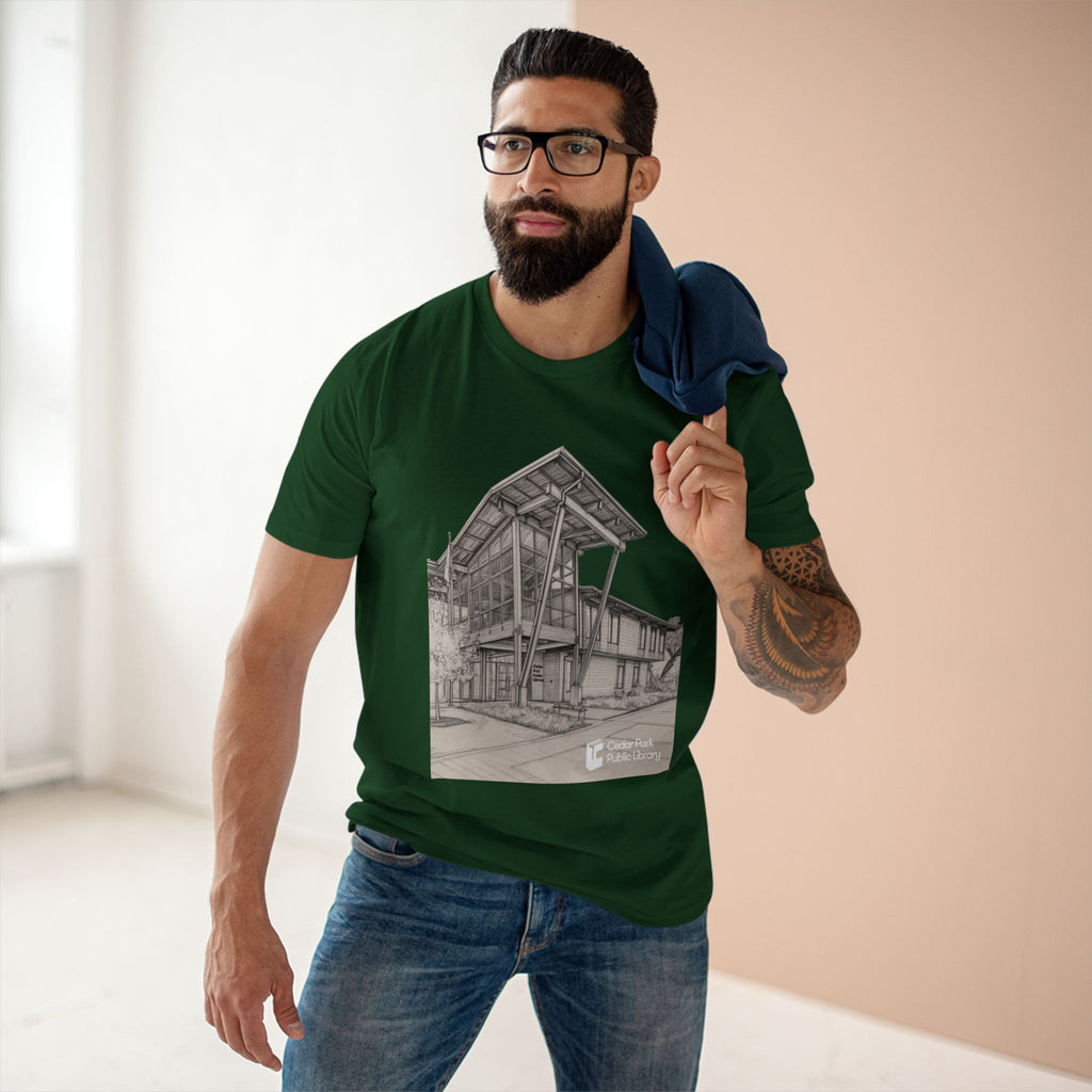 Cedar Park Library Architectural Sketch T-Shirt