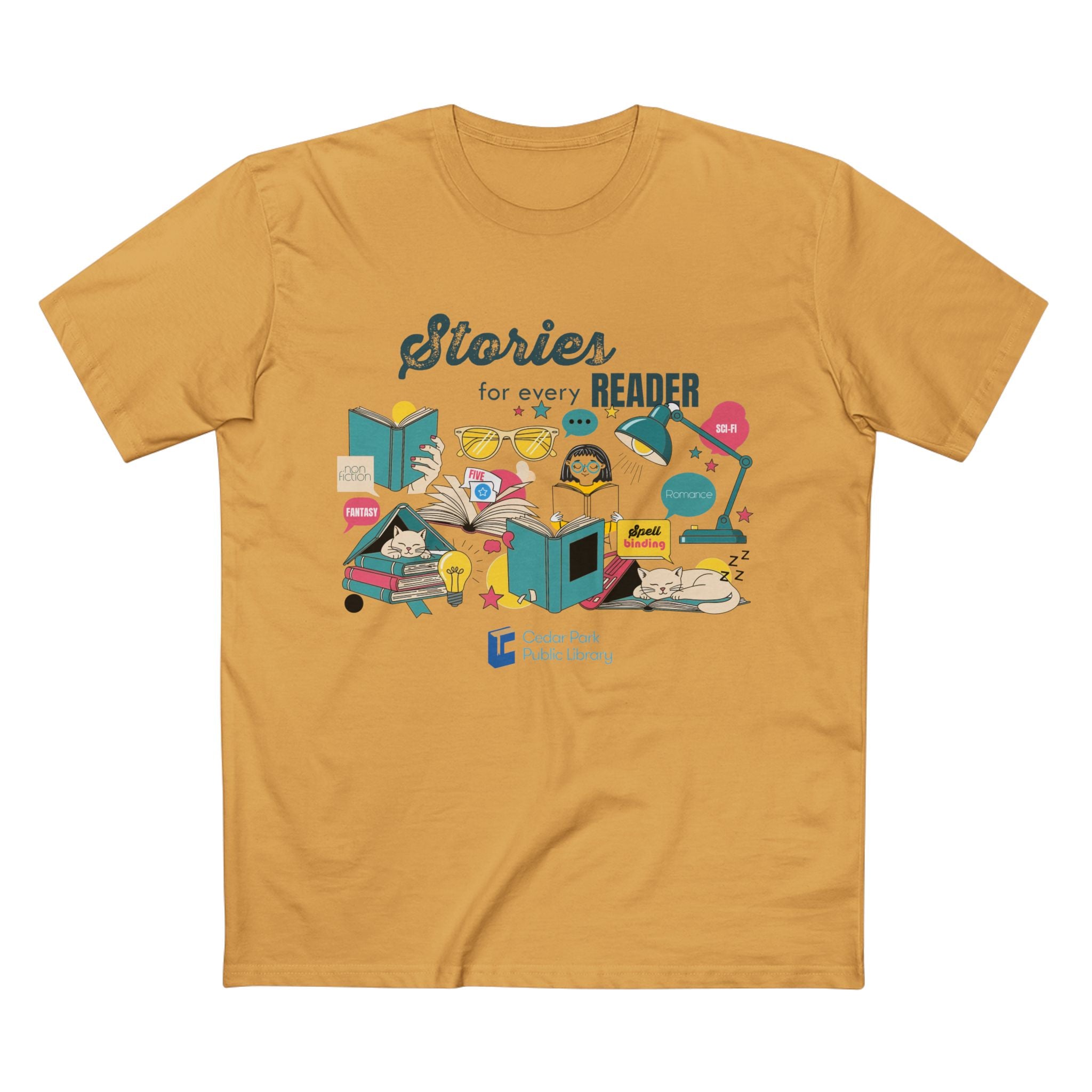 Stories for Every Reader Cedar Park Library T-Shirt