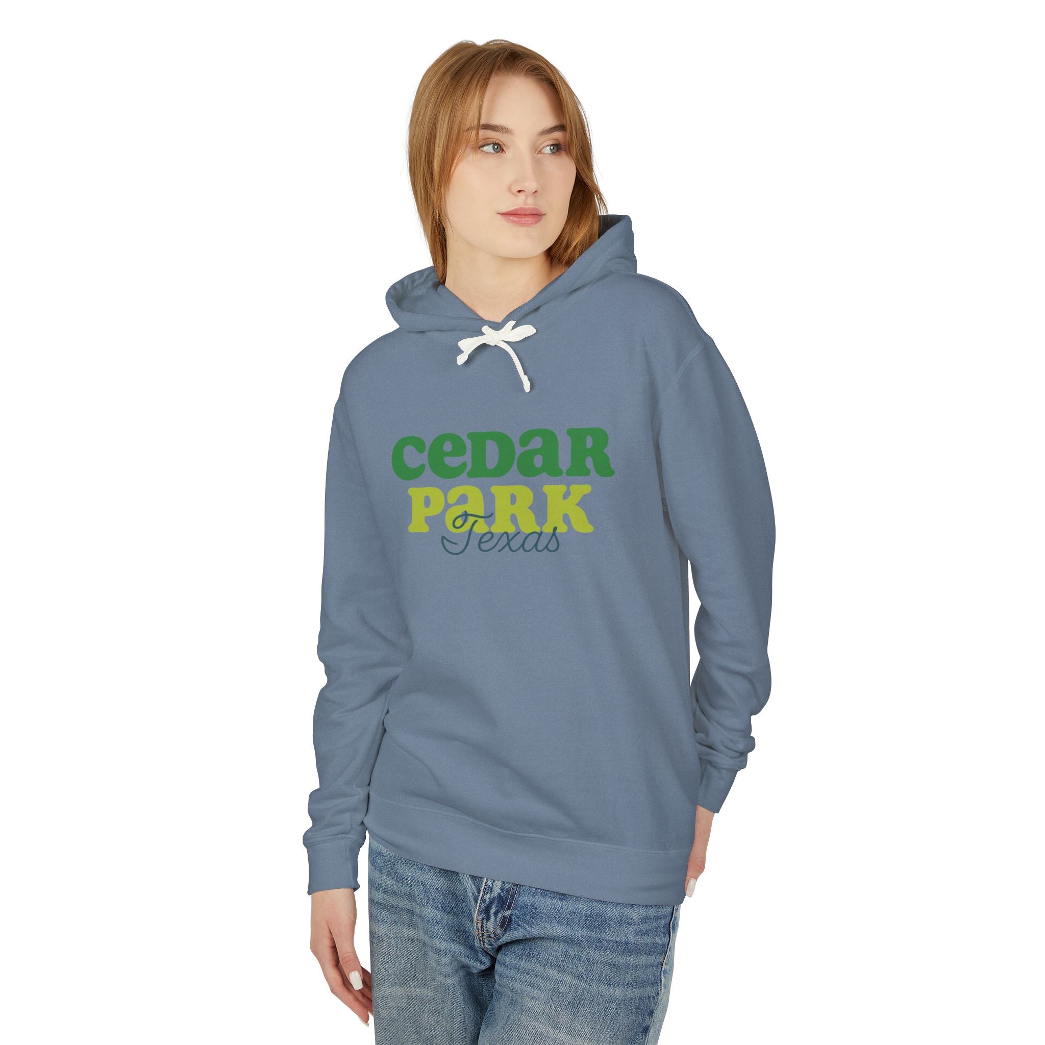 Cedar Park Lightweight Unisex Hoodie, Cozy Sweatshirt, Texas Gift, Casual Wear, Outdoor Activity, Travel Essential