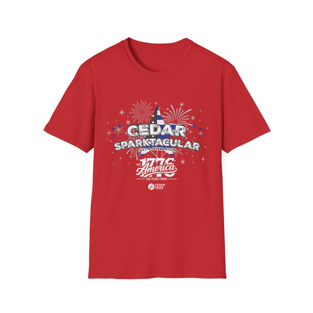 T-Shirt — "Cedar Sparktacular" July 4th Celebration Tee