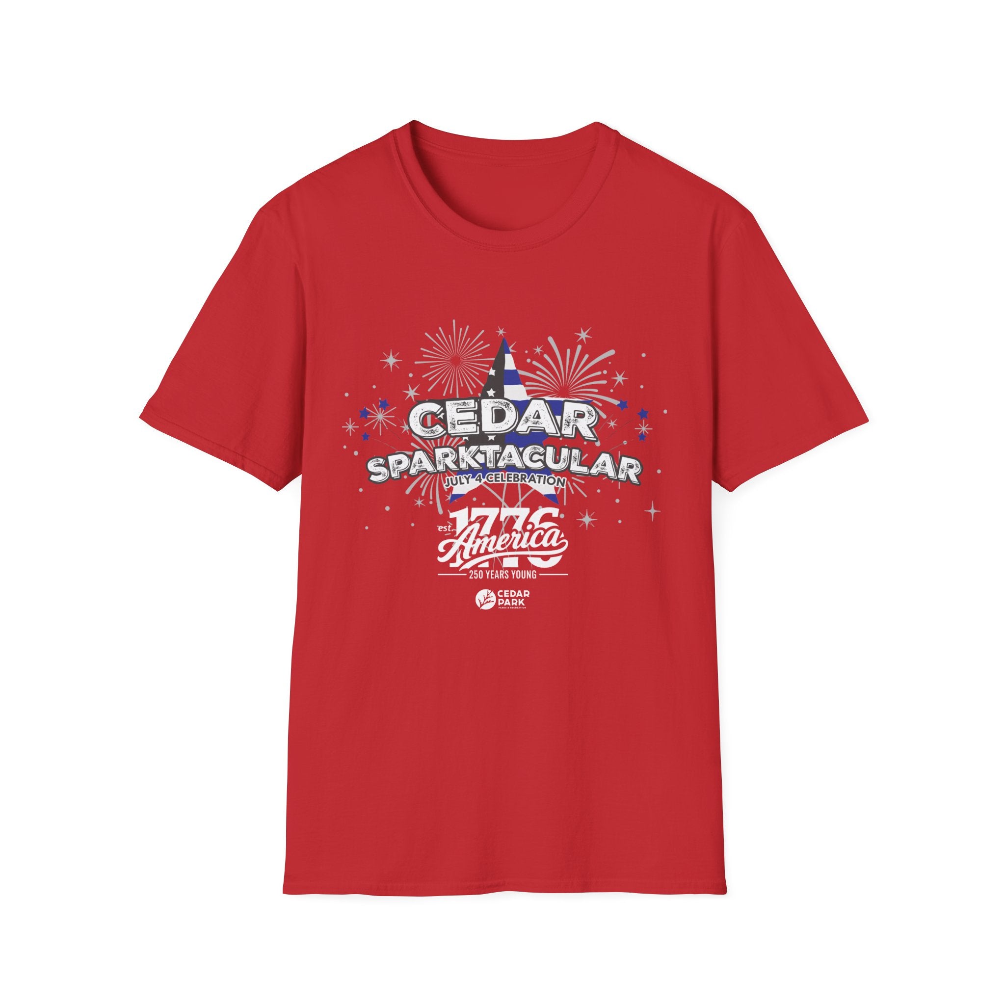 T-Shirt — "Cedar Sparktacular" July 4th Celebration Tee