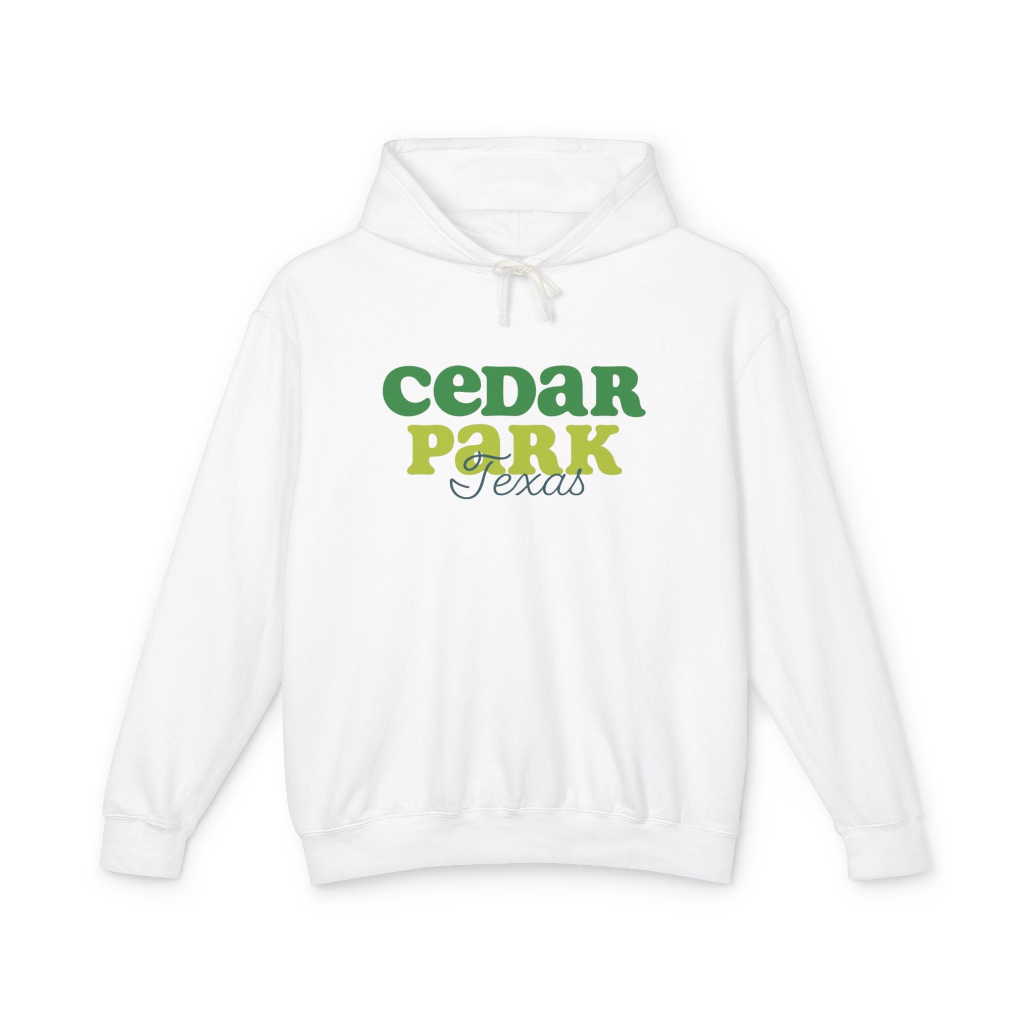 Cedar Park Lightweight Unisex Hoodie, Cozy Sweatshirt, Texas Gift, Casual Wear, Outdoor Activity, Travel Essential