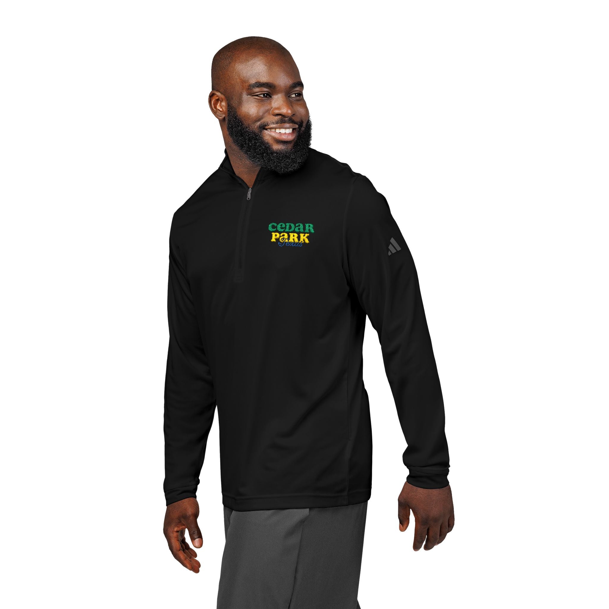 Cedar Park Embroidered Quarter Zip Pullover
