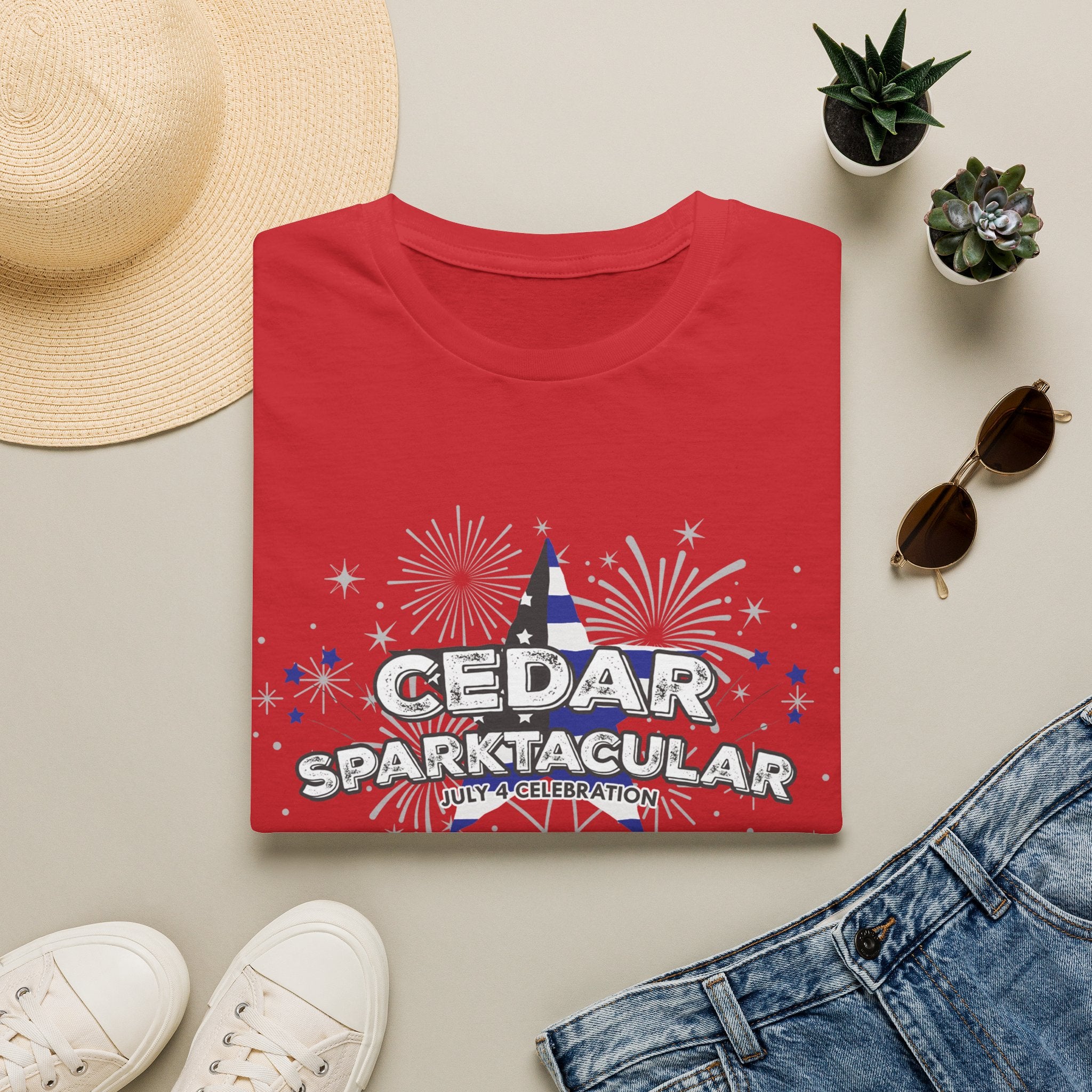 T-Shirt — "Cedar Sparktacular" July 4th Celebration Tee