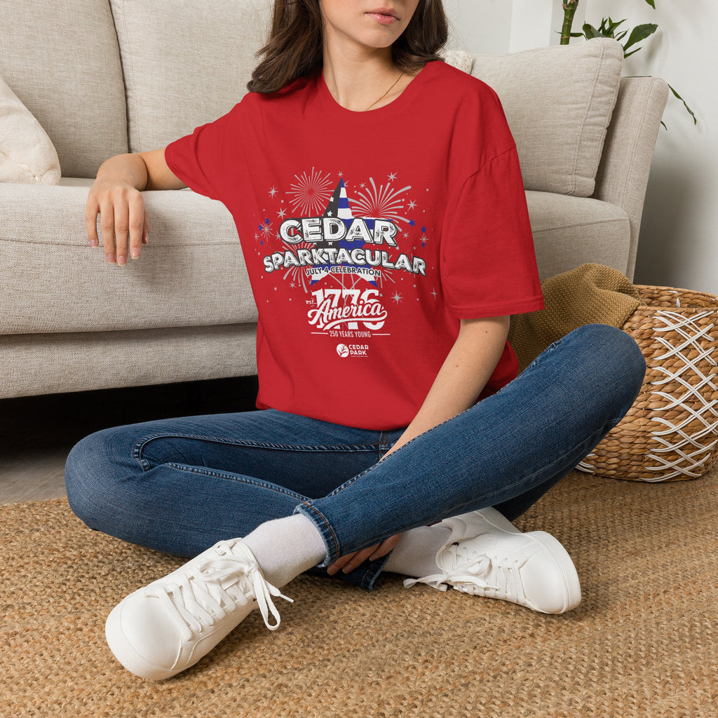 T-Shirt — "Cedar Sparktacular" July 4th Celebration Tee