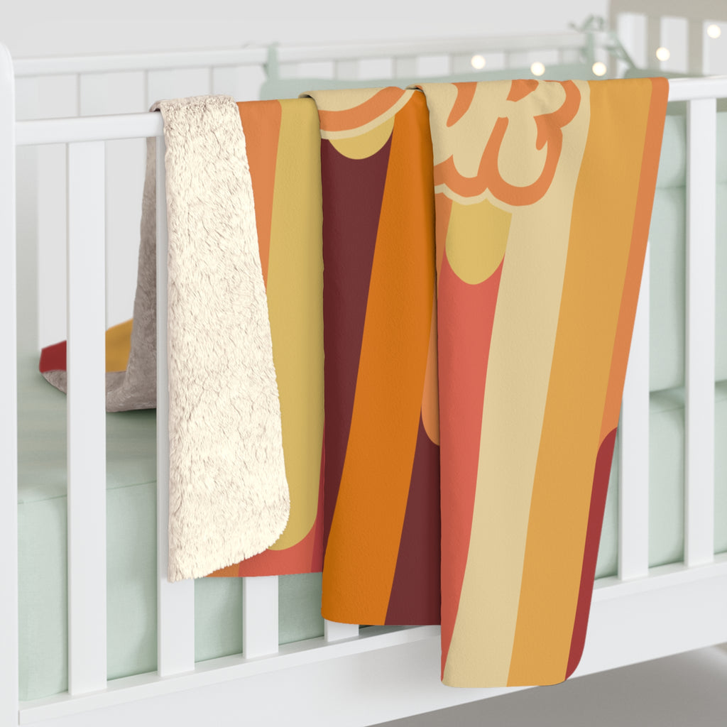 Cedar Park Sherpa Fleece Blanket - Loud Retro