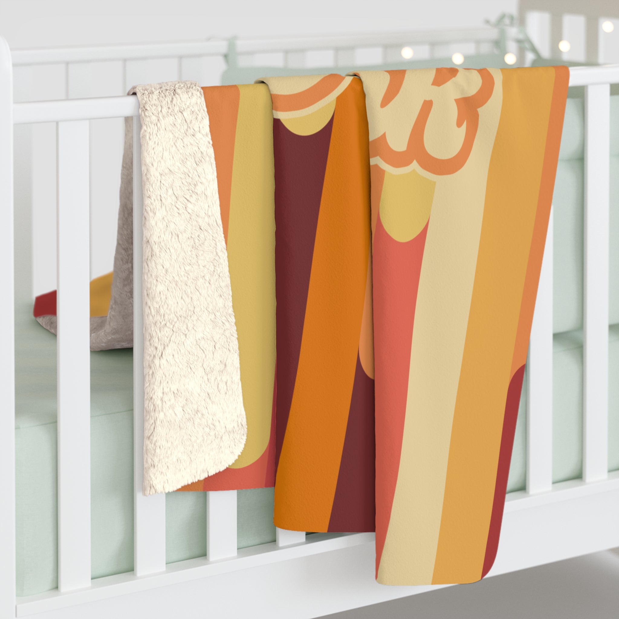 Cedar Park Sherpa Fleece Blanket - Loud Retro