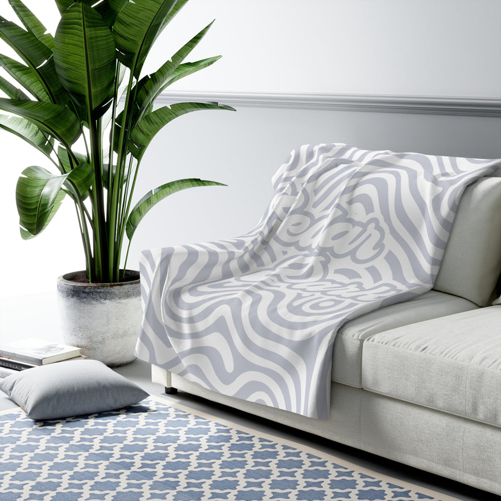 Cedar Park Sherpa Fleece Blanket - Muted Retro