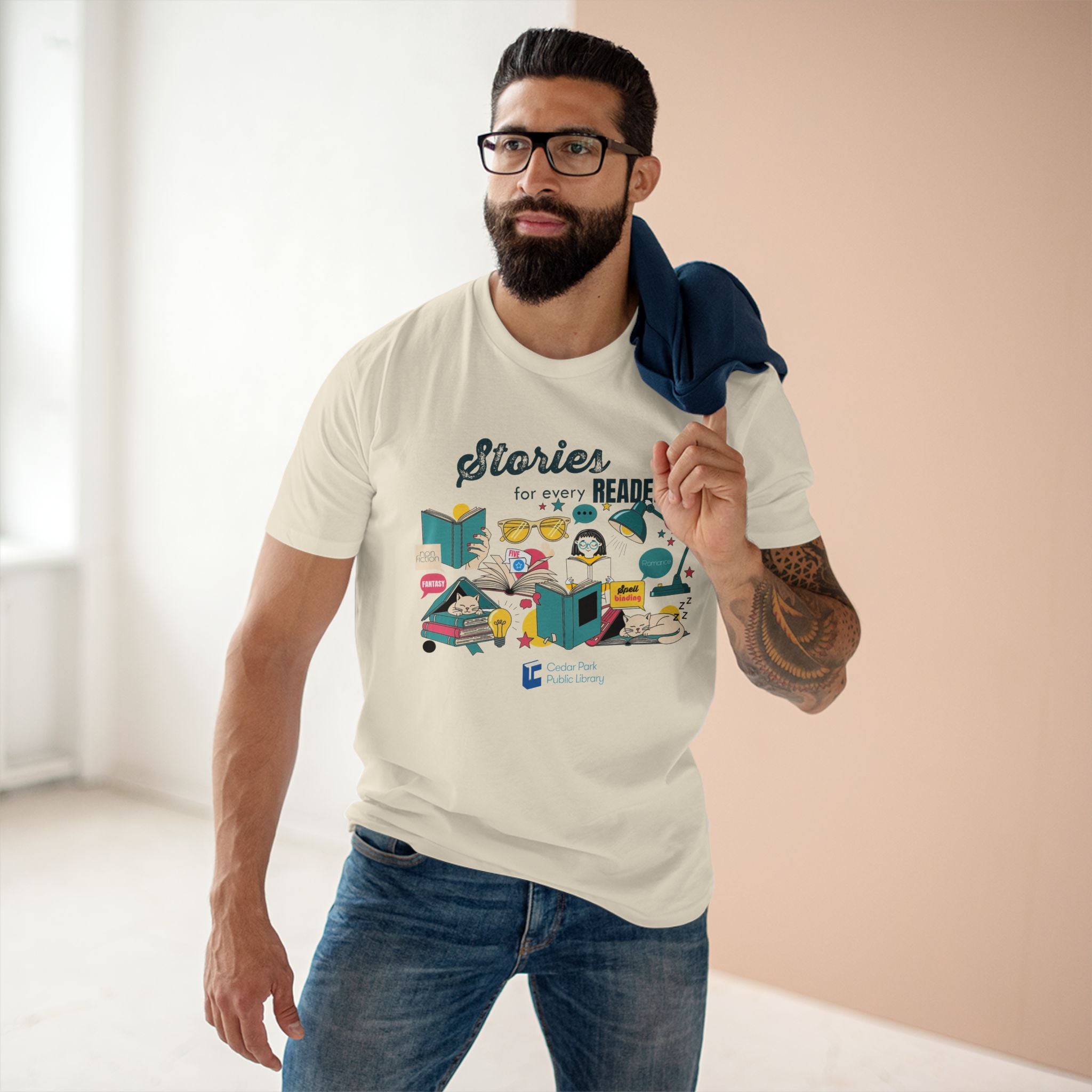 Stories for Every Reader Cedar Park Library T-Shirt