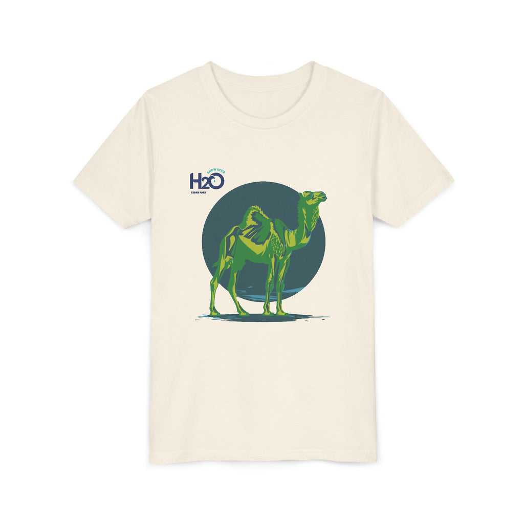 Know Your H2O Water Conservation Camel Mascot Youth Tee