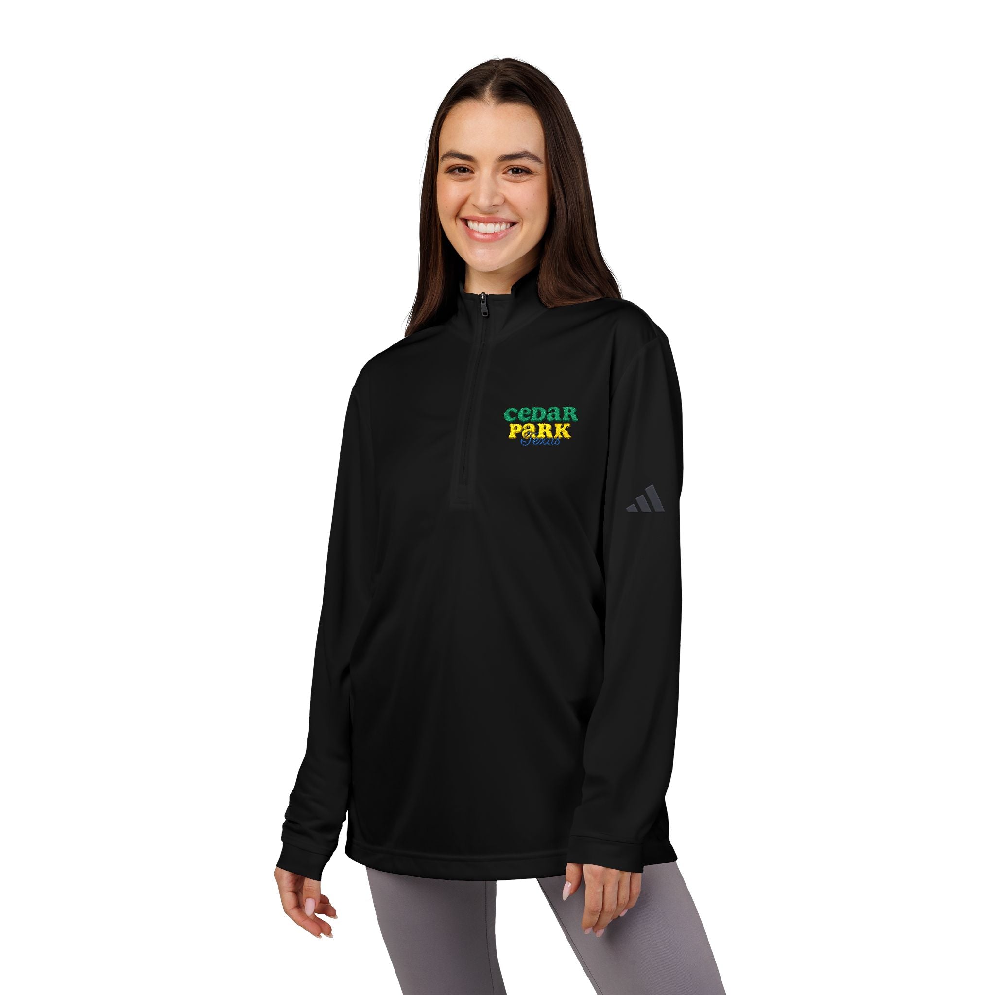 Cedar Park Embroidered Quarter Zip Pullover