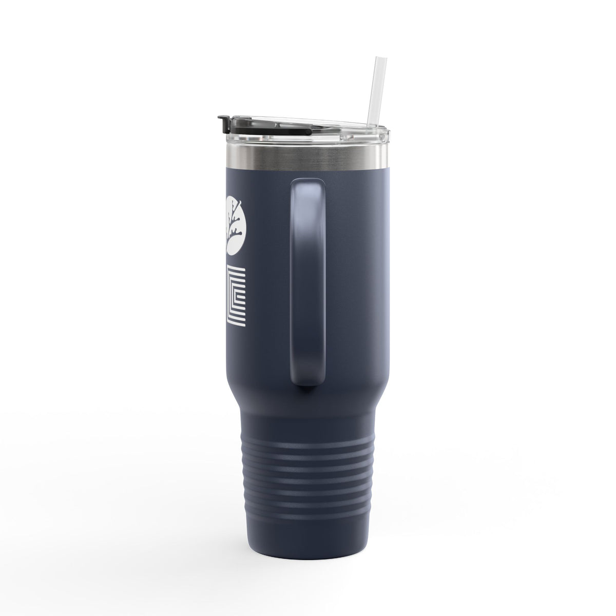 40oz Insulated Travel Mug with Handle — LOVE Cedar Park Design, Spill‑Resistant Tumbler for Commuting & Outdoors