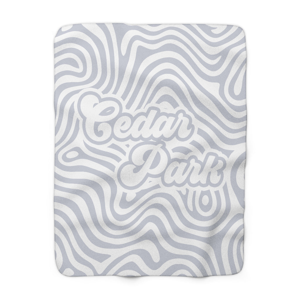 Cedar Park Sherpa Fleece Blanket - Muted Retro