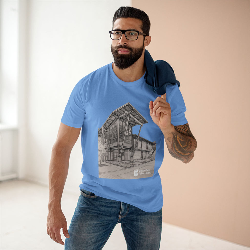 Cedar Park Library Architectural Sketch T-Shirt