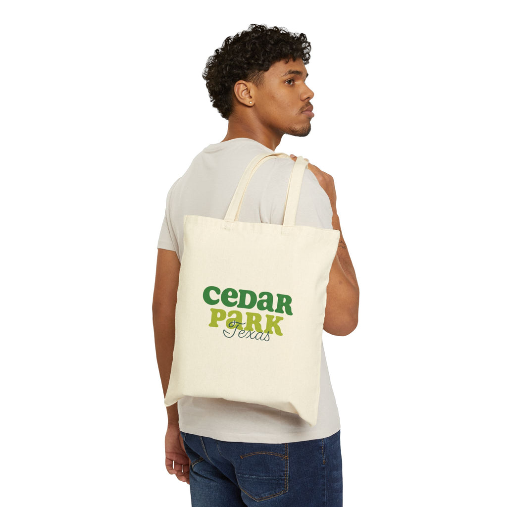 Cedar Park-themed Cotton Canvas Tote Bag