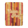 Cedar Park Sherpa Fleece Blanket - Loud Retro