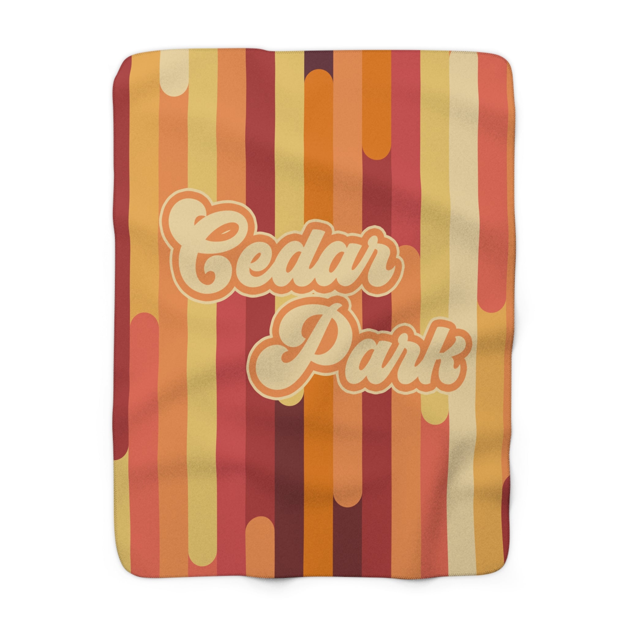 Cedar Park Sherpa Fleece Blanket - Loud Retro
