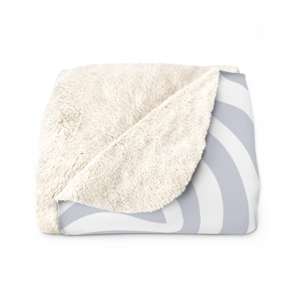 Cedar Park Sherpa Fleece Blanket - Muted Retro
