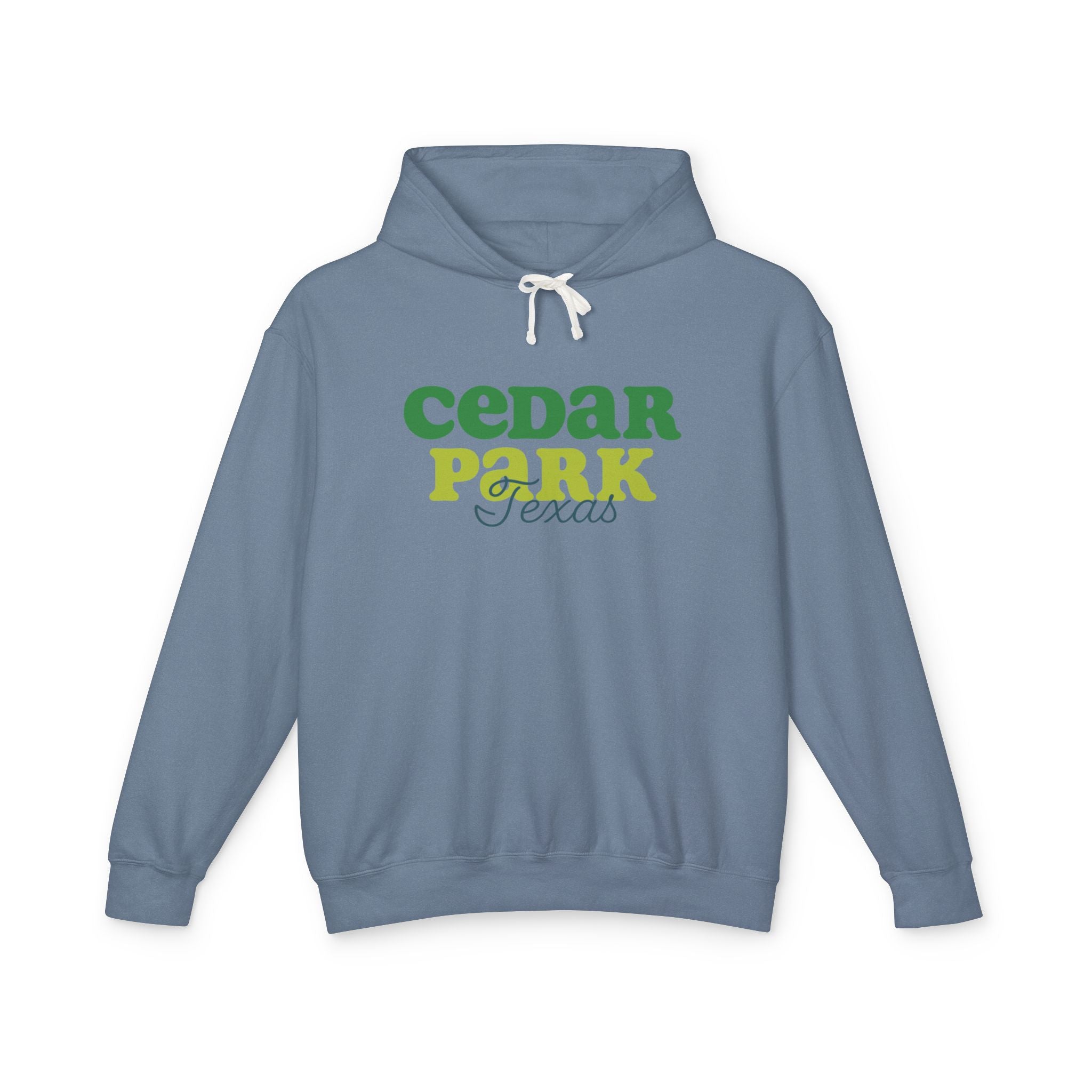 Cedar Park Lightweight Unisex Hoodie, Cozy Sweatshirt, Texas Gift, Casual Wear, Outdoor Activity, Travel Essential