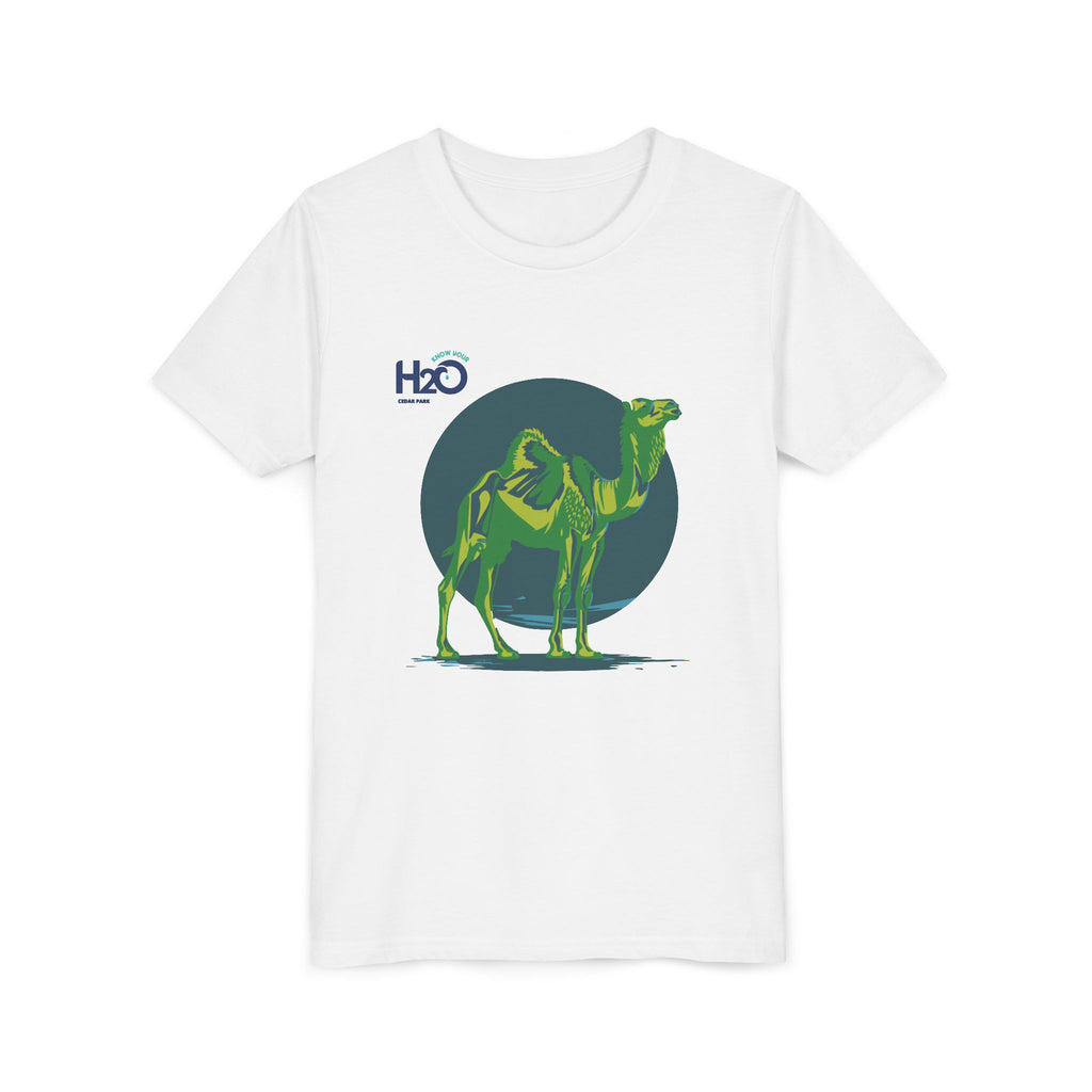 Know Your H2O Water Conservation Camel Mascot Youth Tee
