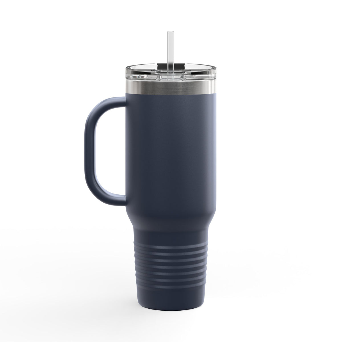 40oz Insulated Travel Mug with Handle — LOVE Cedar Park Design, Spill‑Resistant Tumbler for Commuting & Outdoors