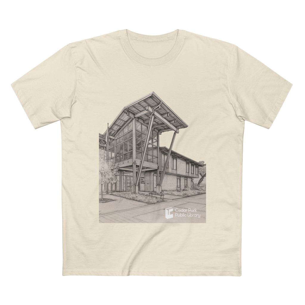 Cedar Park Library Architectural Sketch T-Shirt
