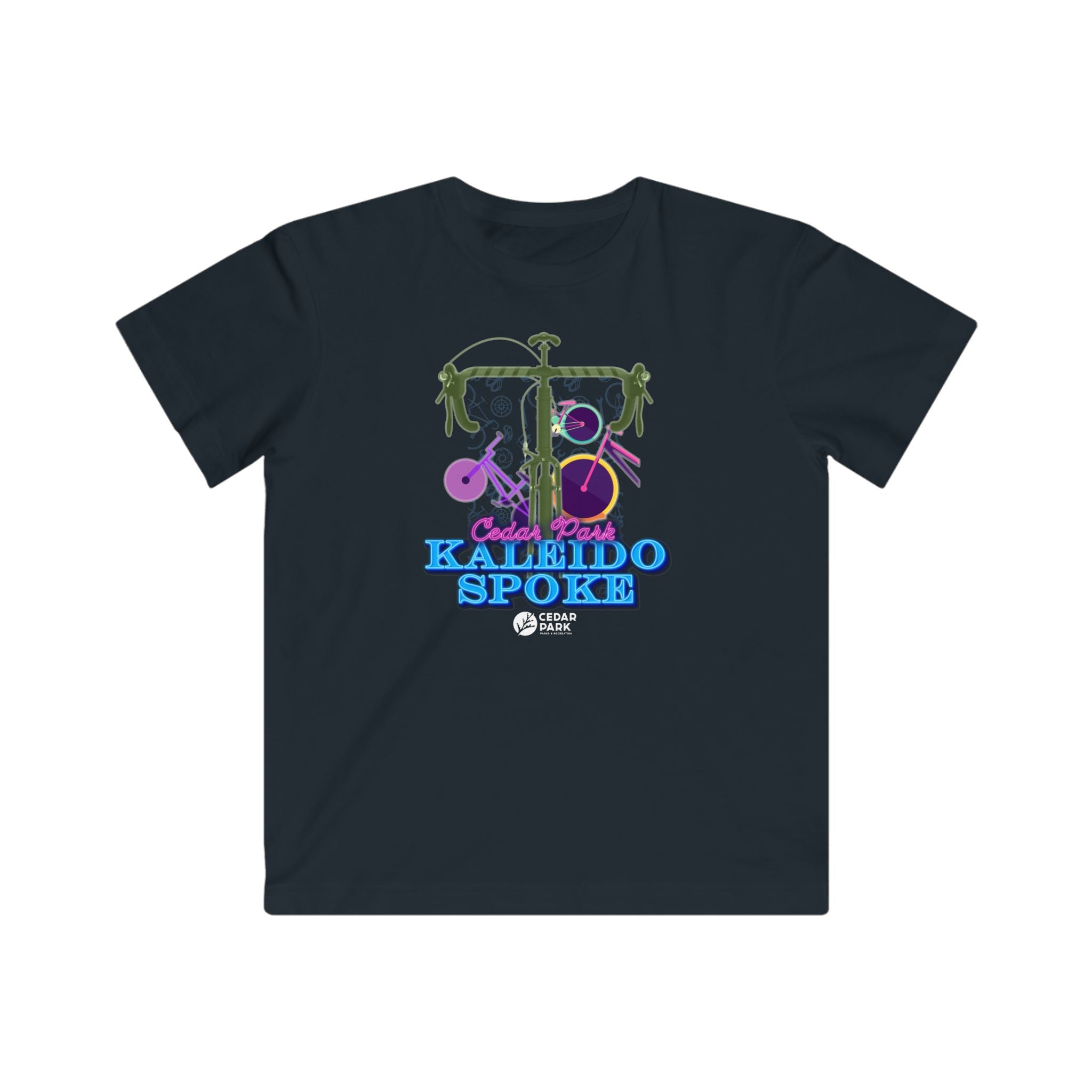 Kids Kaleidospoke Neon Crew Tee